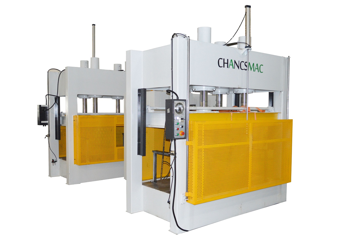 High-frequency plywood bending press